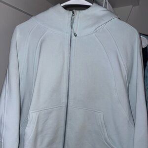 SOLD Lululemon Light Blue Zip-Up Scuba Hoodie